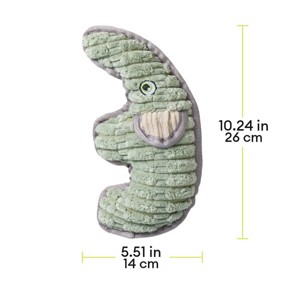 Animal Assembly Squeak Interactive Teeth Cleaning Plush Dog Toy